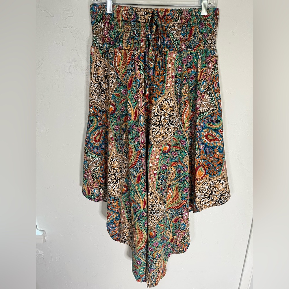 SHEIN Multicolor Paisley Midi Skirt